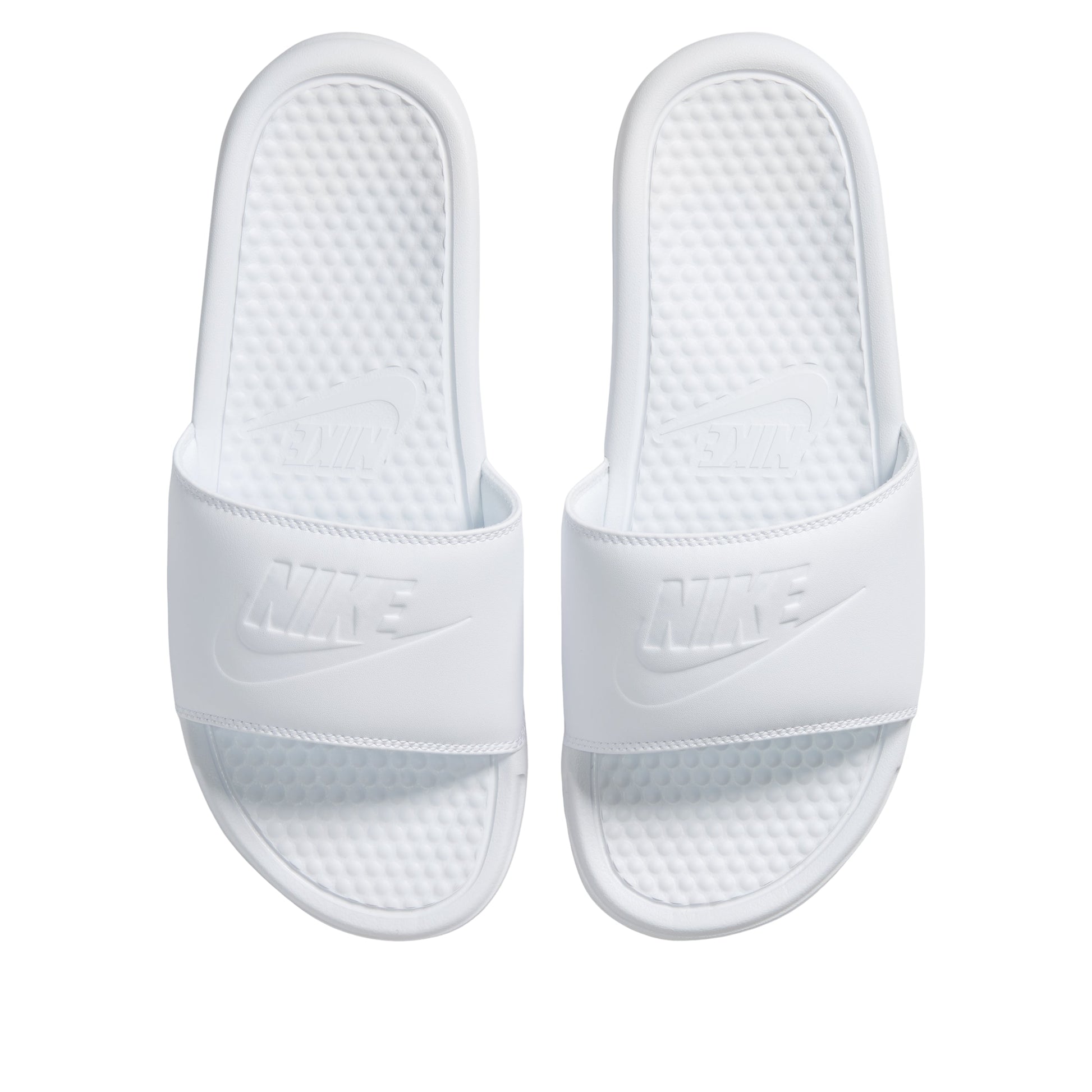 (WMNS) Nike Benassi JDI Slide 'Triple White' 343881-115