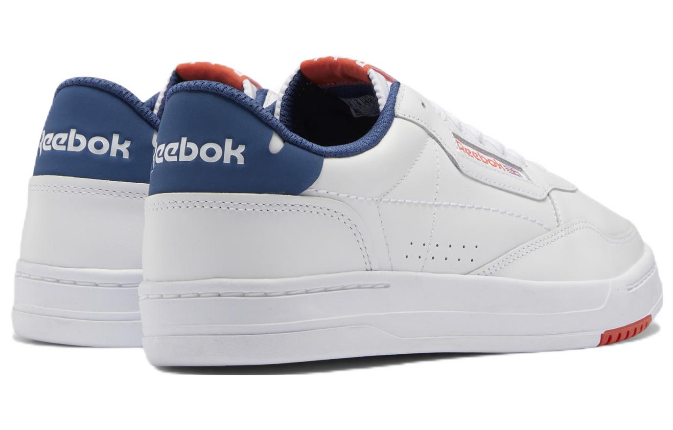 Reebok Court Peak Low Top Casual Skate Shoes Unisex White Orange 'White' GW7560
