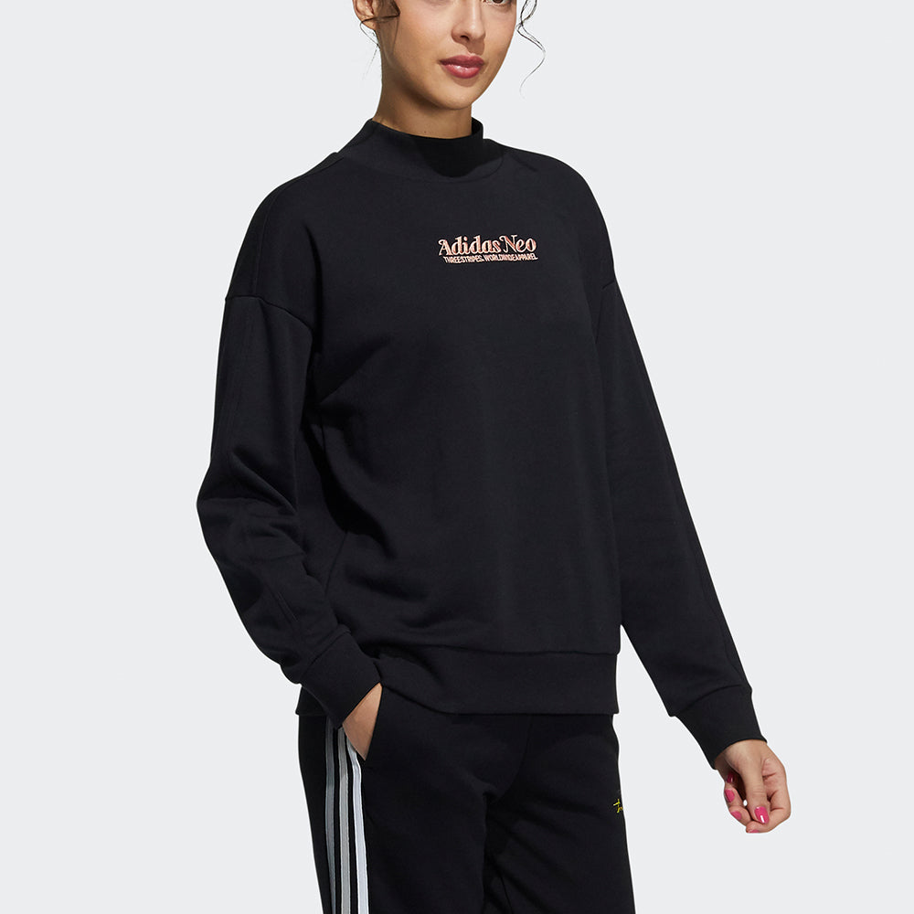 (WMNS) adidas Neo Oct Sweaters 'Black' H16302