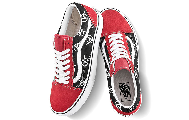 Vans Old Skool Vlogo 'Black Red' VN0A4U3B17B