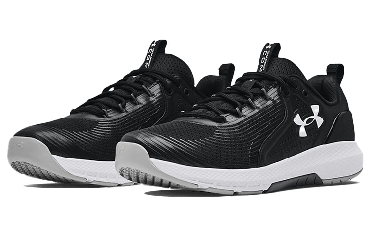 Under Armour Charged Commit 3 4E Wide 'Black White' 3023704-001