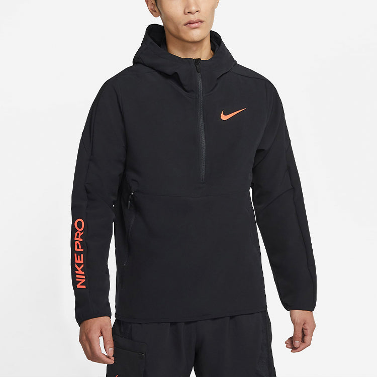 Men's Nike Pro Zipper Cardigan Training Black CZ1511-010