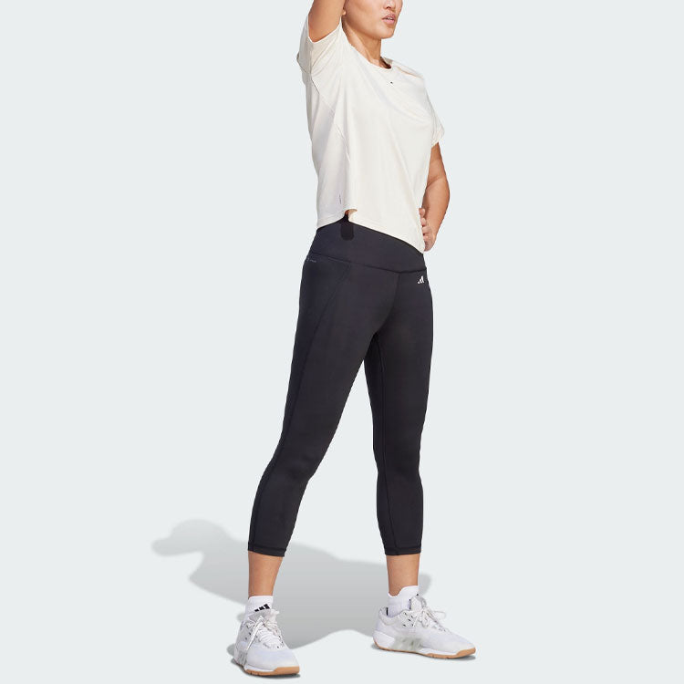 (WMNS) adidas Power Logo T-Shirt 'White' IN6209