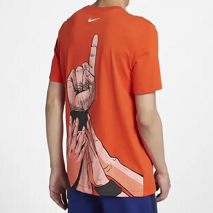 Nike AS Hbl Generic DF GRAPHIC Sports TEE Men Orange CI9080-890