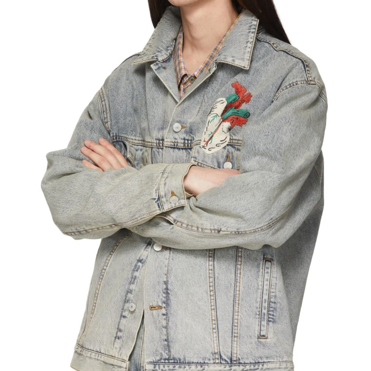 Gucci Bleached Denim Jacket 'Light Blue' 548722-XDAK4-4048
