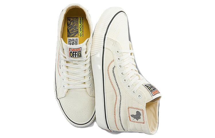 JUJU Surf Club x Vans SK8-HI 'White Orange Black' VN0A4BX6YQ1