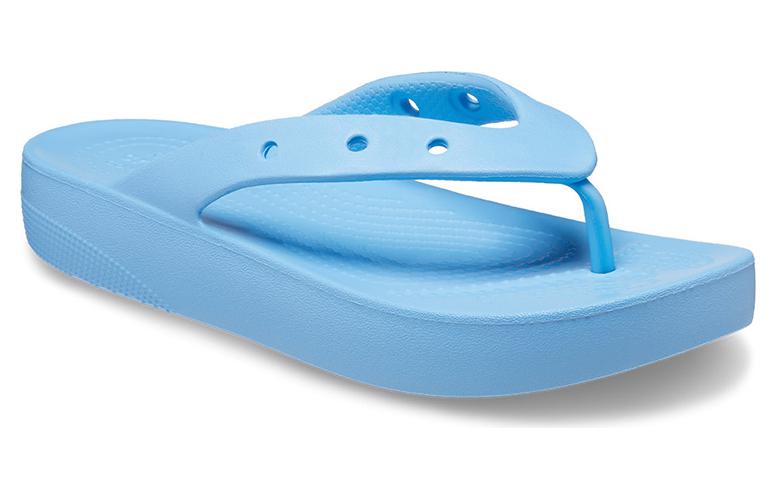 (WMNS) Crocs Classic Platform Flip 207714-4TB