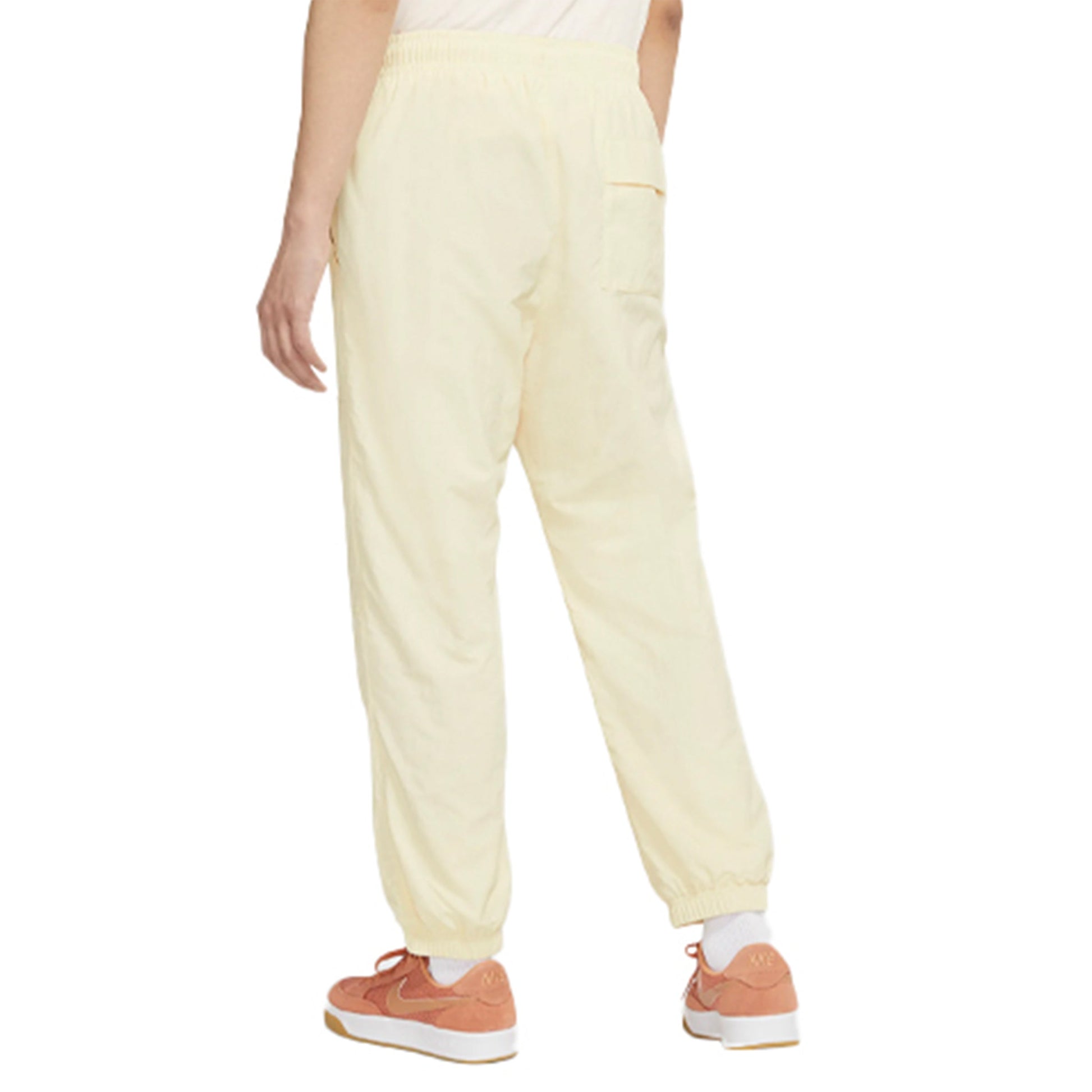 Men's Nike Logo Pattern Loose Bundle Feet Sports Pants/Trousers/Joggers Beige CW7716-113