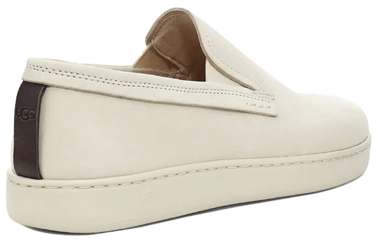 UGG Pismo Slip On Fashion Casual One Pedal Skate Shoes White 1110980-BNW