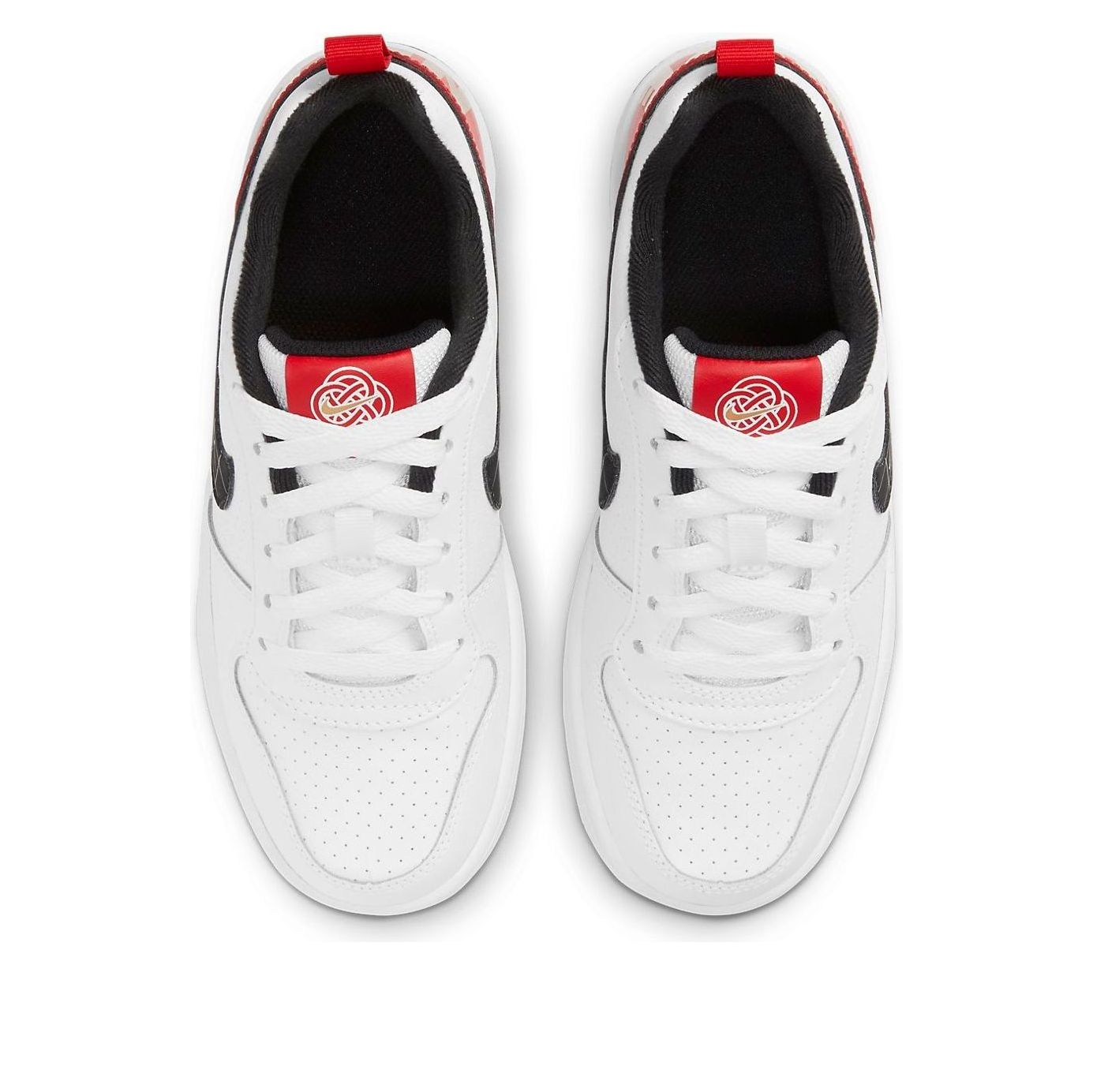 (GS) Nike Court Borough Low 'Black White Red' DD8495-106