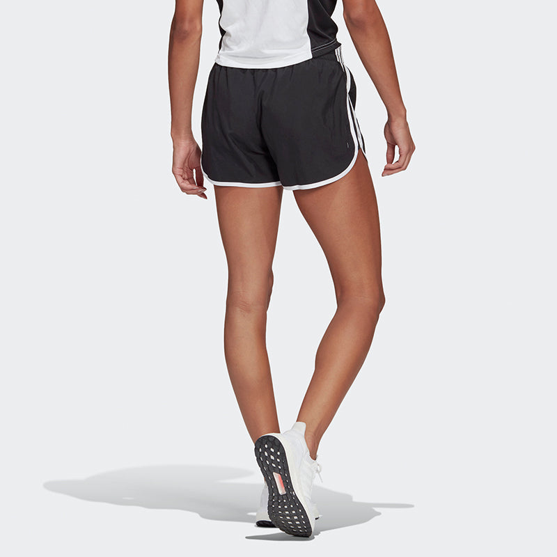 (WMNS) adidas Marathon 20 Shorts Asia Sizing 'Black White' GK5265