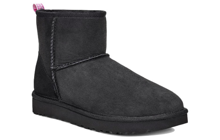 (WMNS) UGG Classic Mini II Graphic Logo High Top Fleece Lined Black 1110083-BNPN