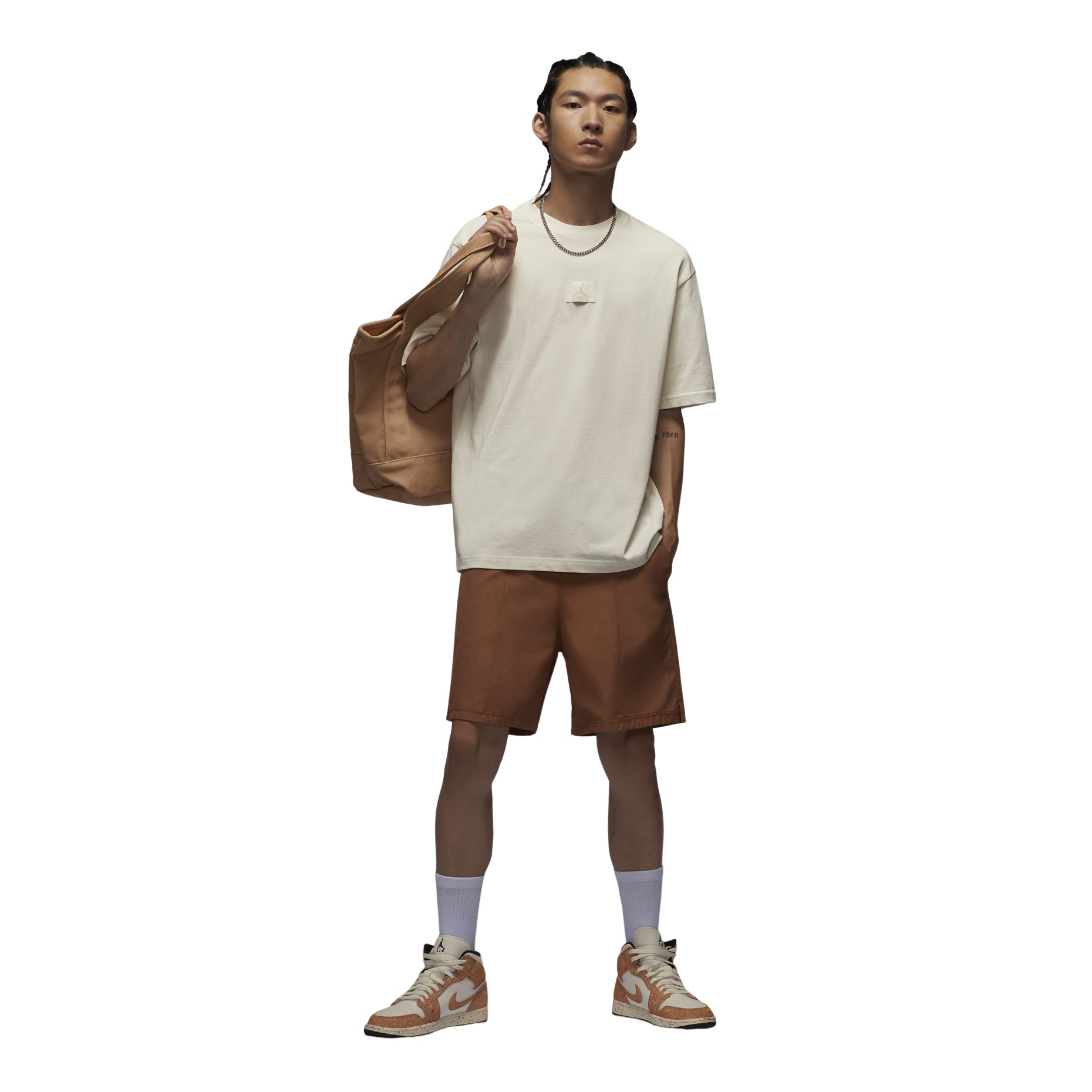 Air Jordan Flight Essentials 85 T-Shirt Asia Sizing 'Beige' FZ1913-133