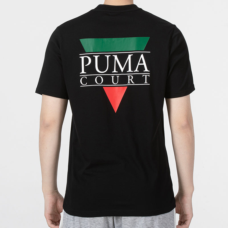 PUMA Tennis Club Graphic Tee 'Black' 536958-01