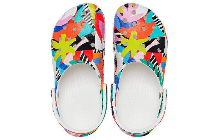Crocs Classic Beach Sandals Unisex Multi-Color White 207849-94S