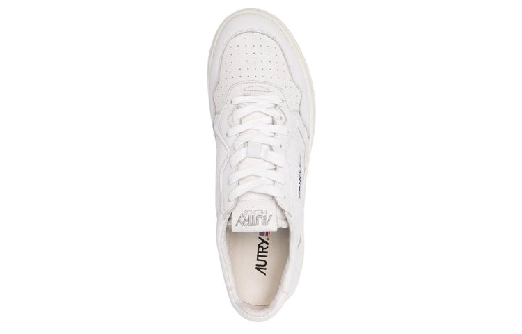 Autry Medalist Low Solid Goatskin 'Optic White' AULM-SG07