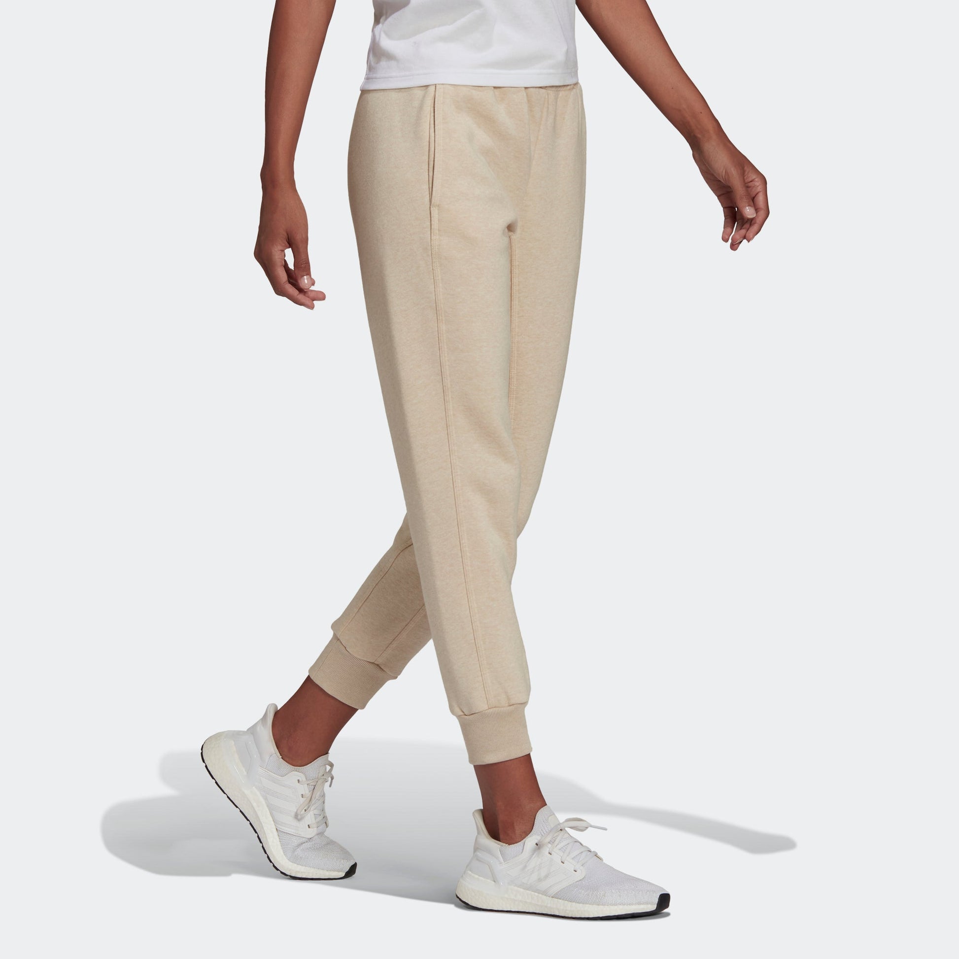 (WMNS) adidas Studio Lounge Sweatpants Asia Sizing 'Beige' HE3097