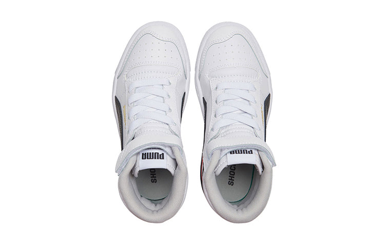 (PS) PUMA Ralph Sampson Mid Autumn Casual Shoes White/Black/Red 373811-01