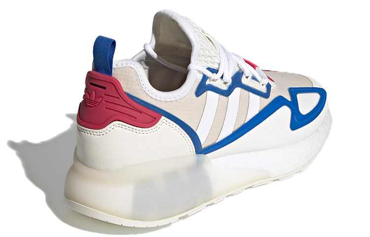 (WMNS) adidas originals ZX 2K Boost 'White Blue Red' FZ0220
