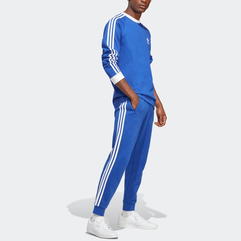 adidas Adicolor Classics 3-Stripes Long Sleeve Tee 'Semi Lucid Blue' IA4878