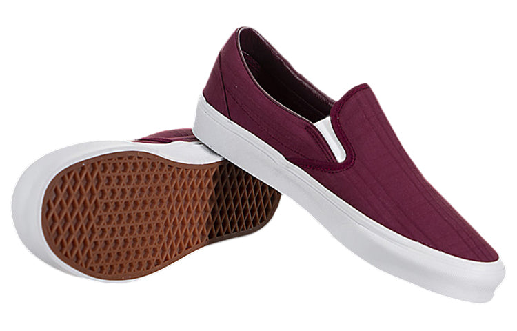 Vans Unisex Slip-on Shoes Deep-Wine Wine Red VN0A4U38WVF