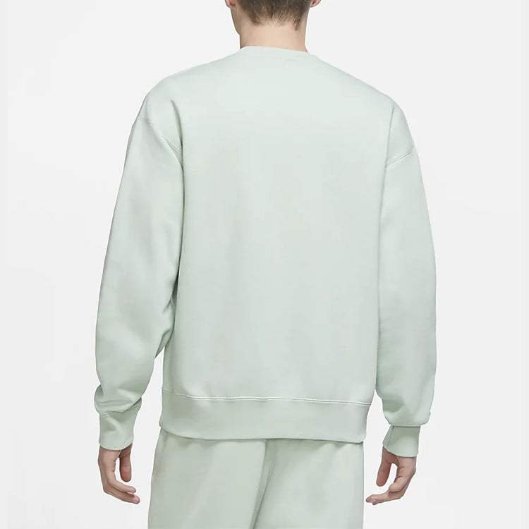 Nike Solid Color Round Neck Long Sleeves Pullover Green Light green CZ5353-321