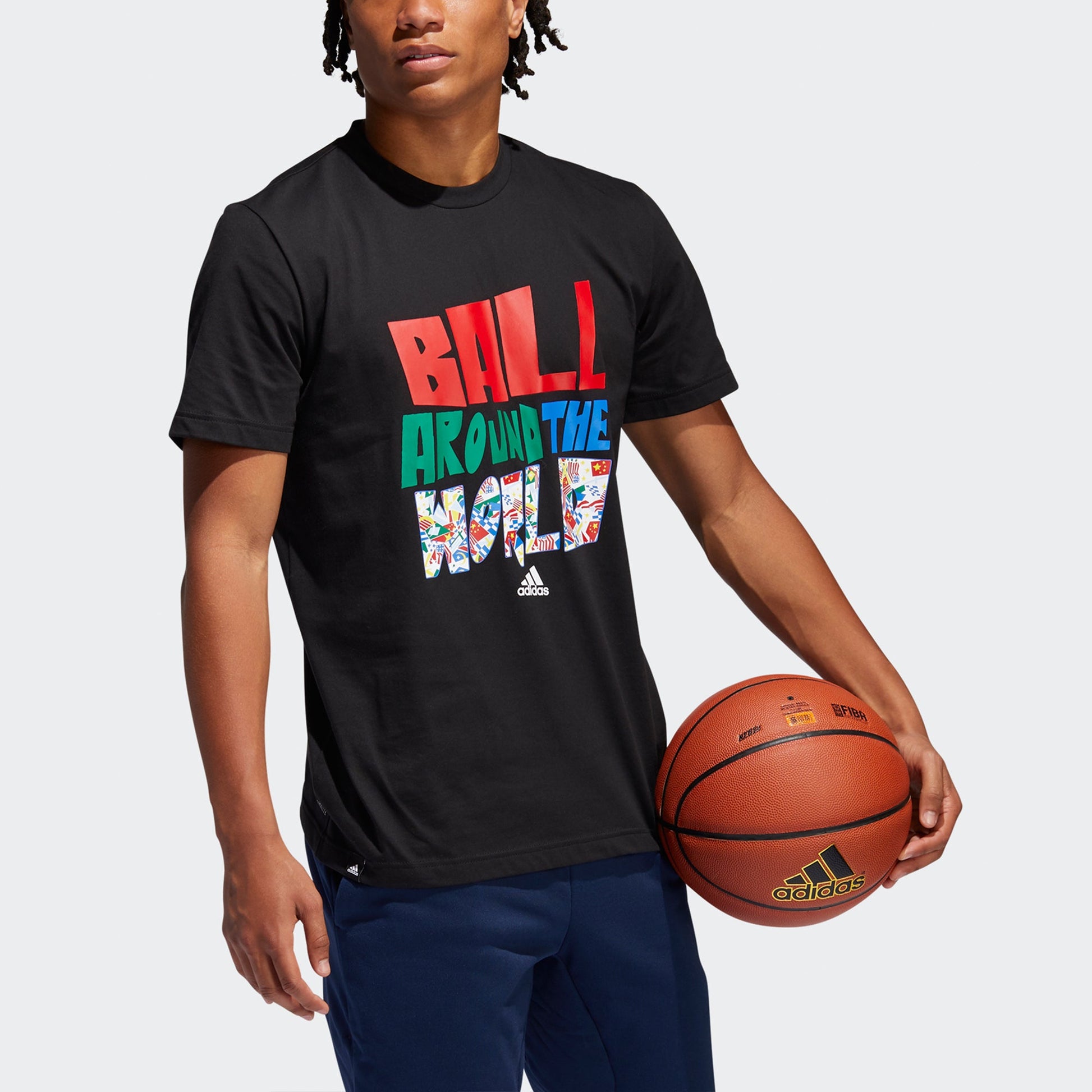 adidas Batw Verbiage Short Sleeve Men's Black DX7002