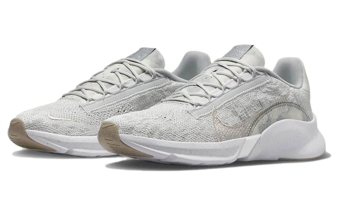 (WMNS) Nike SuperRep Go 3 Next Nature Flyknit Premium 'Silver White' FB8059-001