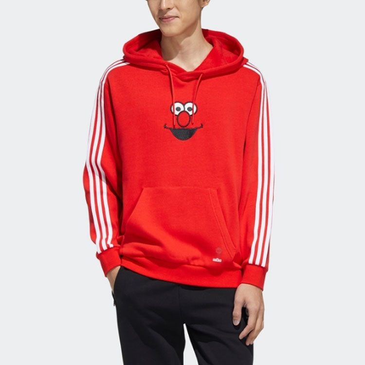 adidas neo x SESAME STREET Crossover Limited U Ss Hdy Elmo Casual Sports Stripe Red HD7300