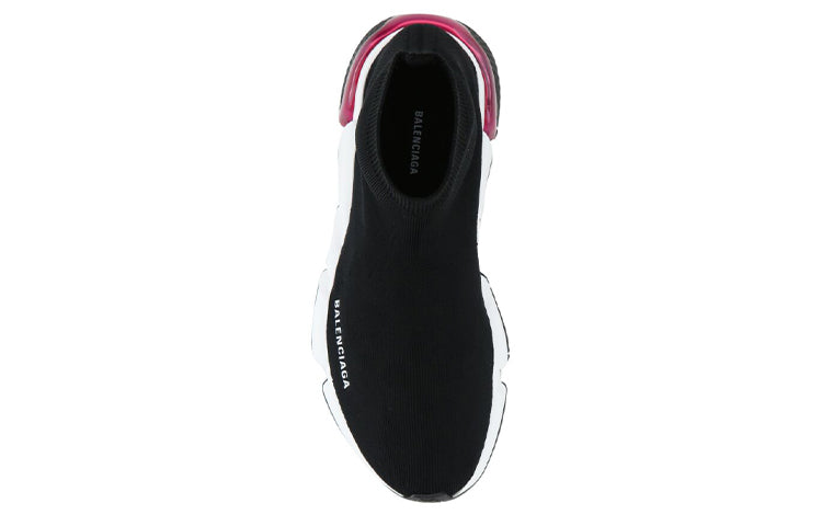(WMNS) Balenciaga Speed Sneaker 'Clear Sole - Black Pink' 607543W2DB61014