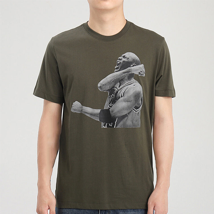 Air Jordan Sleeve Breathable Round Neck Green CN3589-325