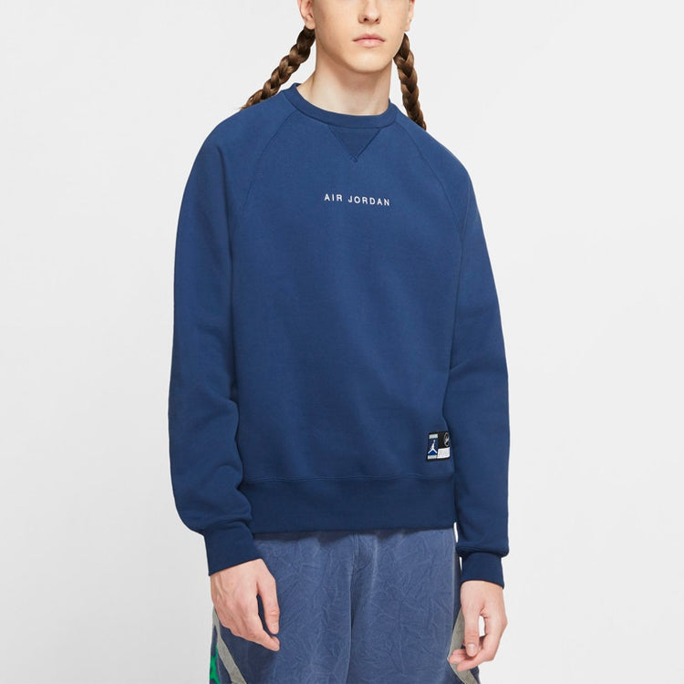 Air Jordan x Fragment Crewneck 'Navy/Sport Royal/White' DA2989-414