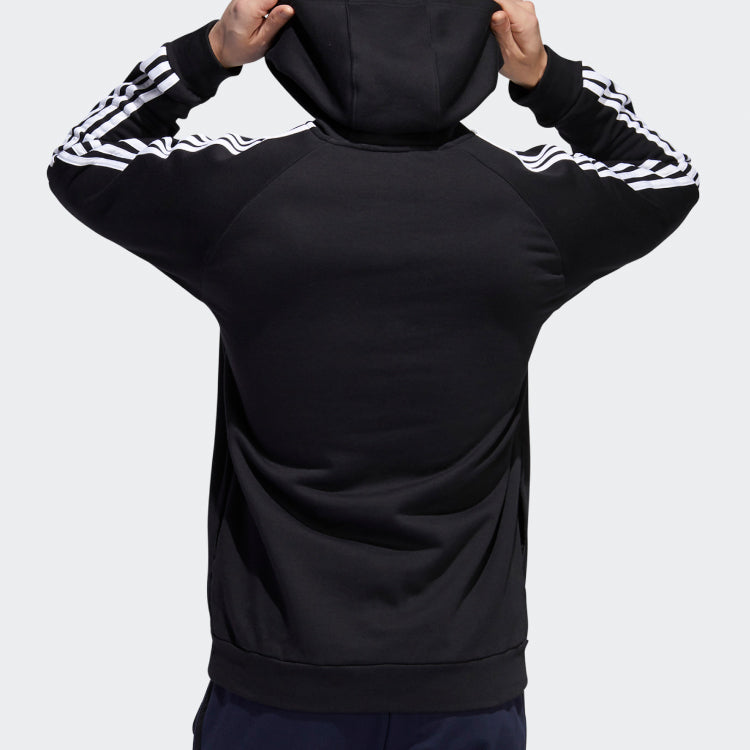 Men's adidas 3s Lin Fl P/o logo Printing Casual Sports Black FL4838
