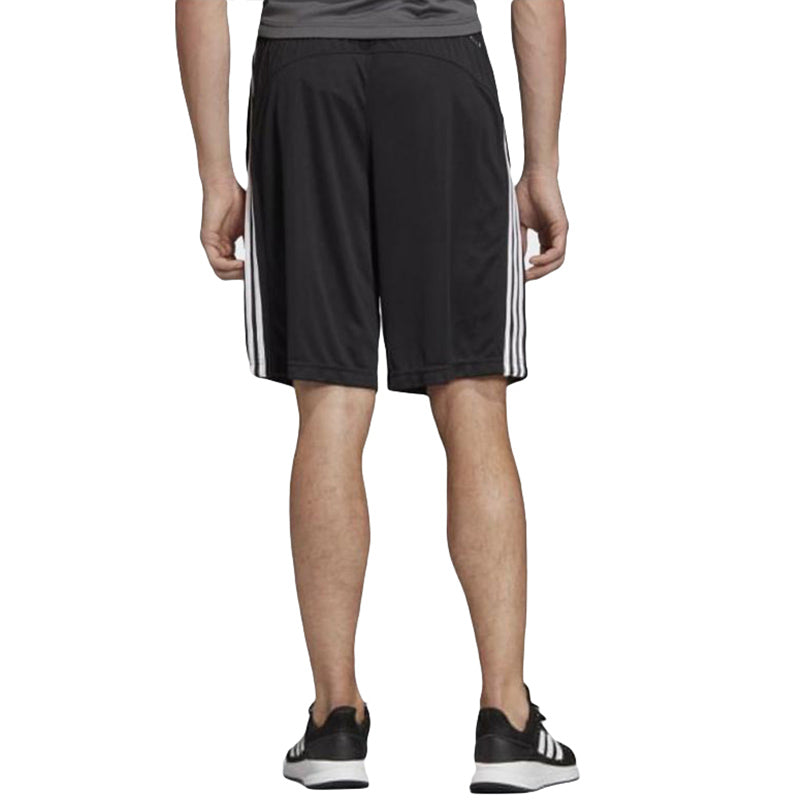 adidas Solid Color Breathable Sports Running Shorts Black DT3050