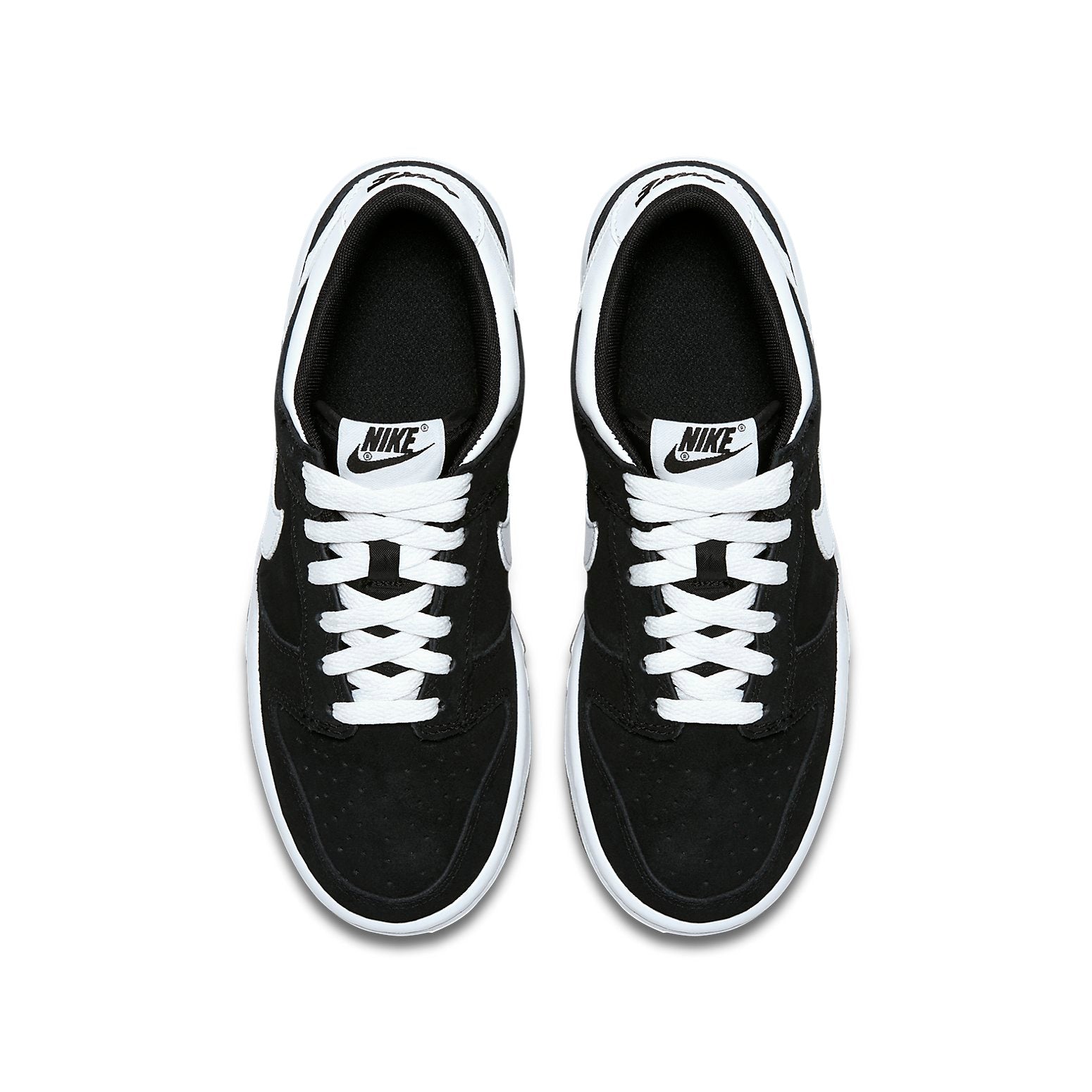 (GS) Nike Dunk Low 'Black White Swoosh' 310569-020