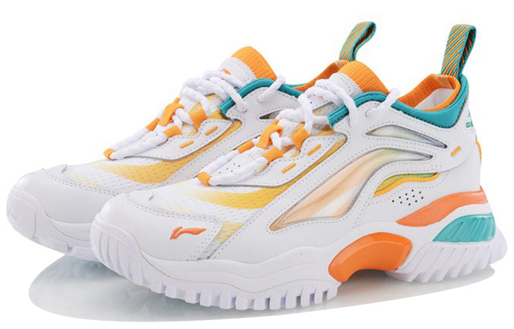 (WMNS) Li-Ning Aurora Windwalker x Gilr Bad Five 'White Orange' AGLP108-1