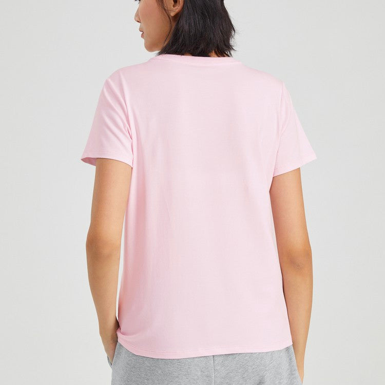 Skechers Sports Round Neck Casual Short Sleeve Pink L220W170-008K