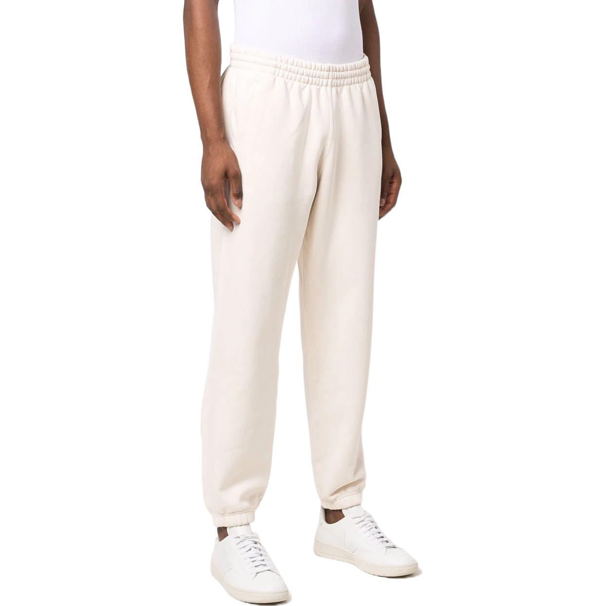 Men's adidas Solid Color Bundle Feet Straight Sports Pants/Trousers/Joggers White H62546