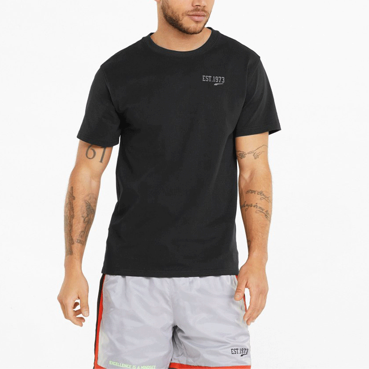 PUMA Logo EST. 1973 T-Shirt 'Black' 534227-02