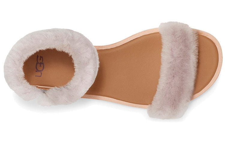 (WMNS) UGG Fluff Springs Outdoor Open Toe Sports Sandals White 1101438-FEA