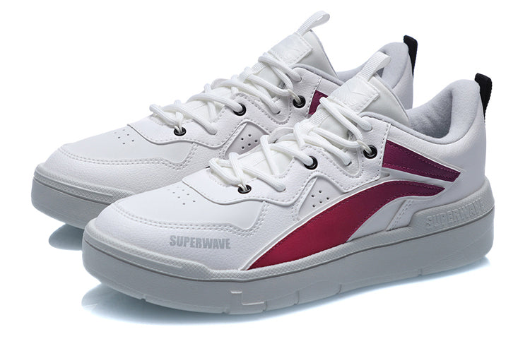 (WMNS) Li-Ning Superwave Low 'White Red' AGCQ228-2