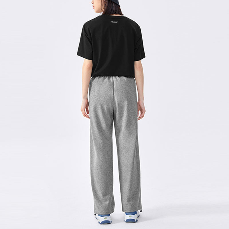 (WMNS) Skechers Logo Letter Straight Casual Pants 'Grey' L222W151-004F