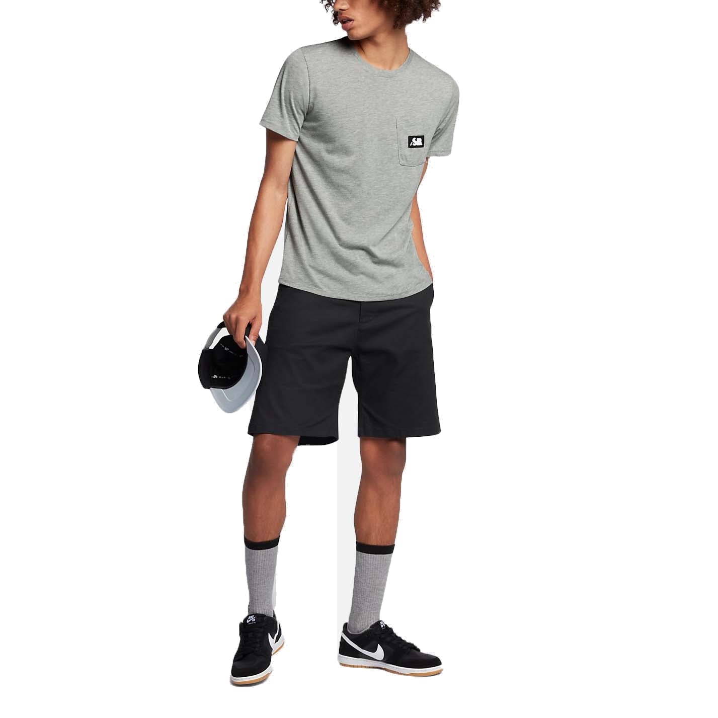 Nike SB Skateboard Dry Tee 'Dark Grey Heather Black' 852785-063