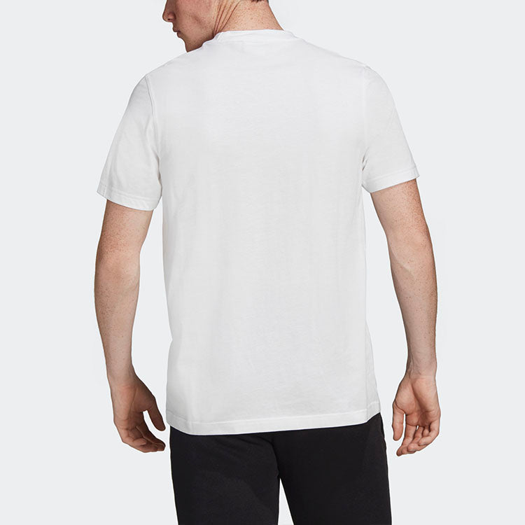 adidas originals Printing Round Neck Sports Short Sleeve White ED7035