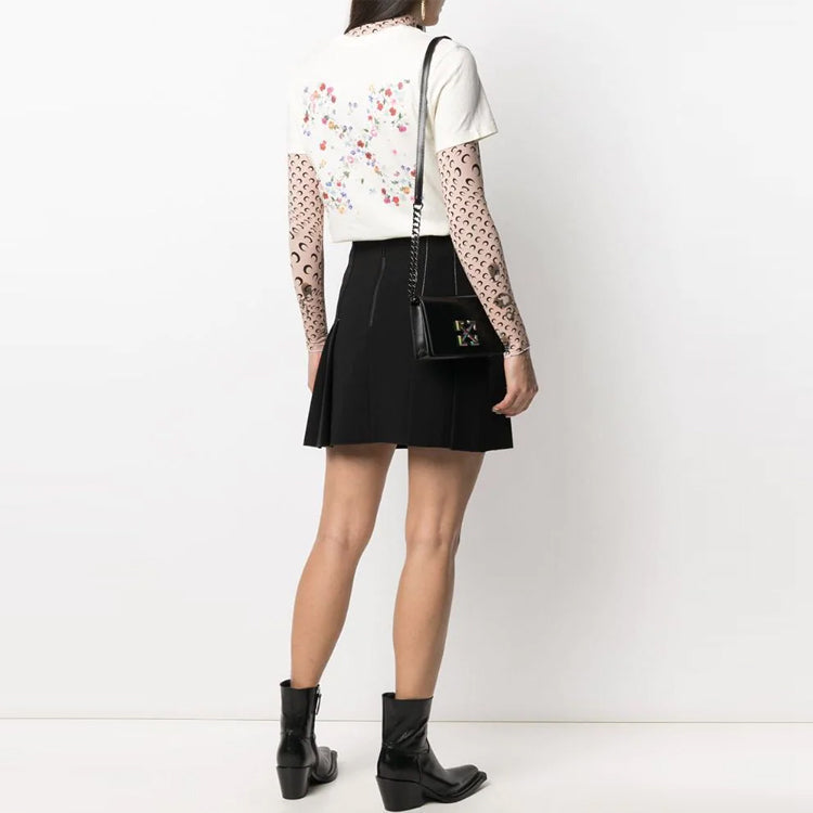 (WMNS) Off-White SS21 Flowers Embroidered Arrow Short Sleeve Creamy White OWAA049R21JER0036184