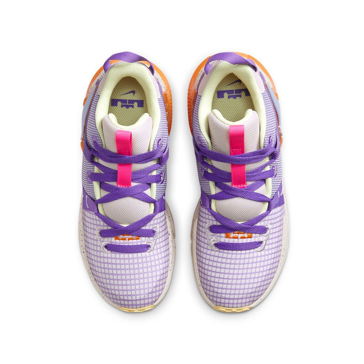 (GS) Nike LeBron Witness 7 'Action Grape Vivid Orange' DQ8650-101