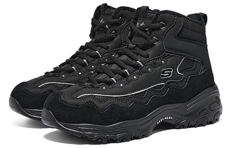 (WMNS) Skechers D'Lites New Lane Sneaker 'Black' 168026-BKSL