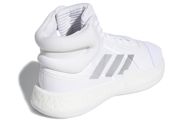 adidas Marquee Boost Vintage basketball shoes 'Silver White' EF9817