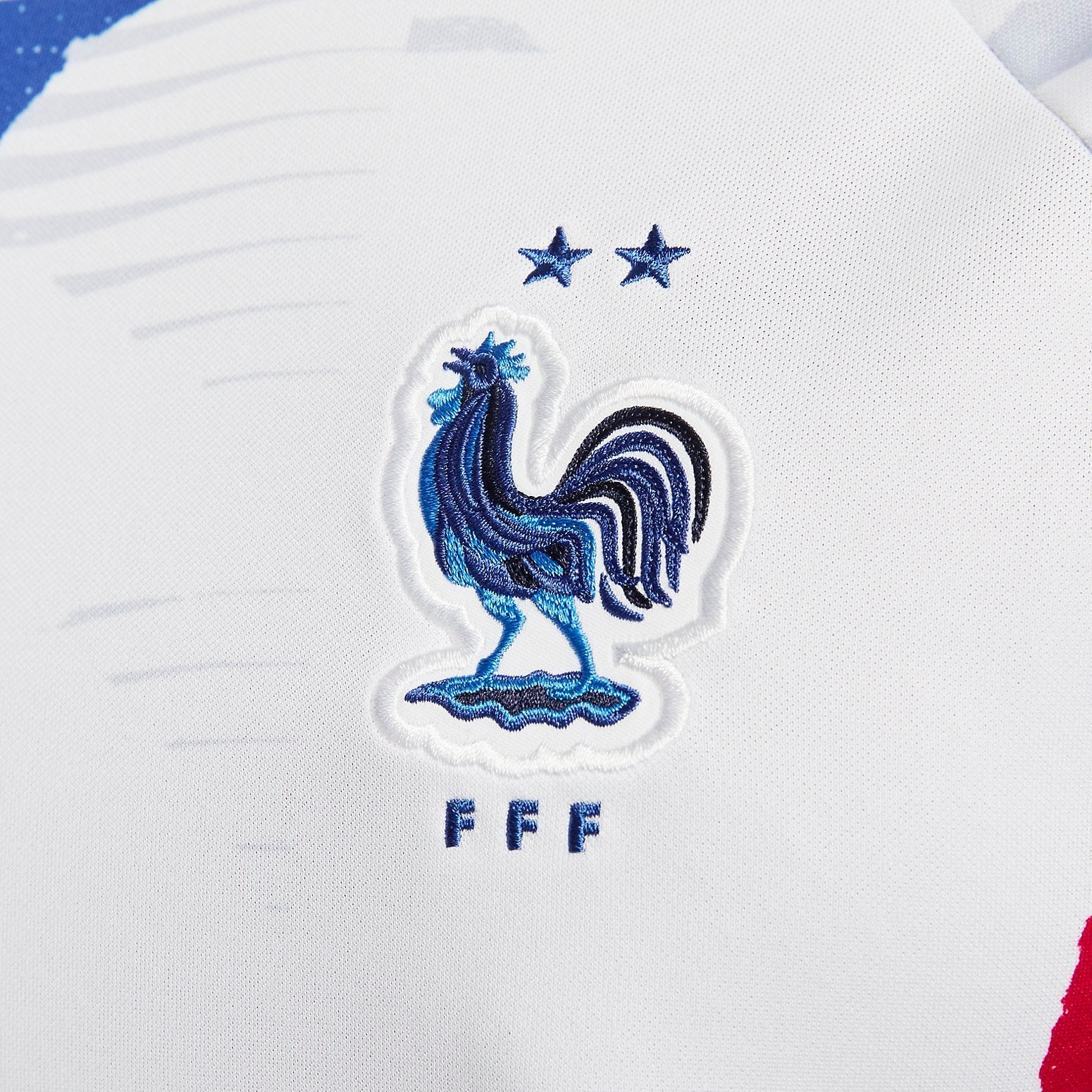 Nike France 2022 Pre Match Training Jersey 'White Red Blue' DM9548-100