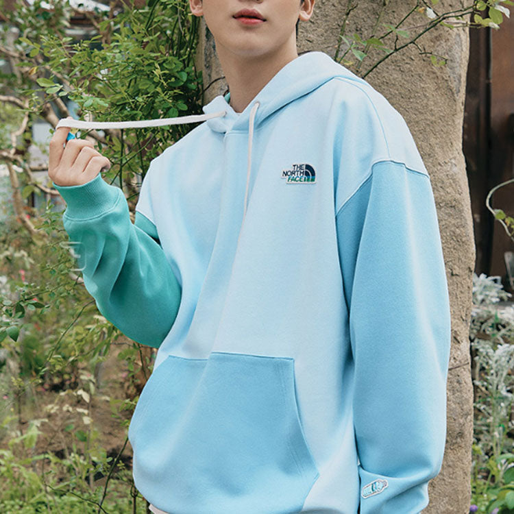 (WMNS) THE NORTH FACE Essential Color Block Eco Hoodie 'Blue' NM5PM05A
